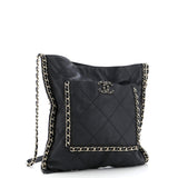 Flat Shopping Bag Quilted Calfskin Medium