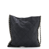 Flat Shopping Bag Quilted Calfskin Medium