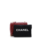 Crystal CC Full Flap Bag Quilted Lambskin Mini