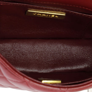Crystal CC Full Flap Bag Quilted Lambskin Mini