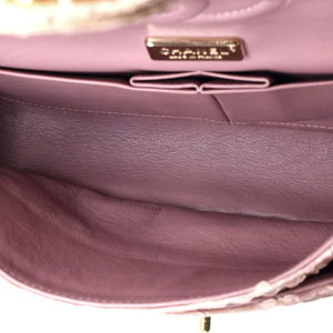 Classic Double Flap Bag Iridescent Python Medium