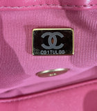 Coco Love CC Heart Flap Bag Quilted Lambskin Mini