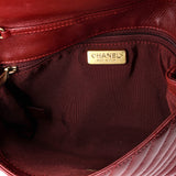 Rock The Corner Flap Clutch on Chain Chevron Calfskin