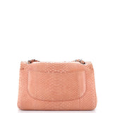 Classic Double Flap Bag Matte Python Jumbo