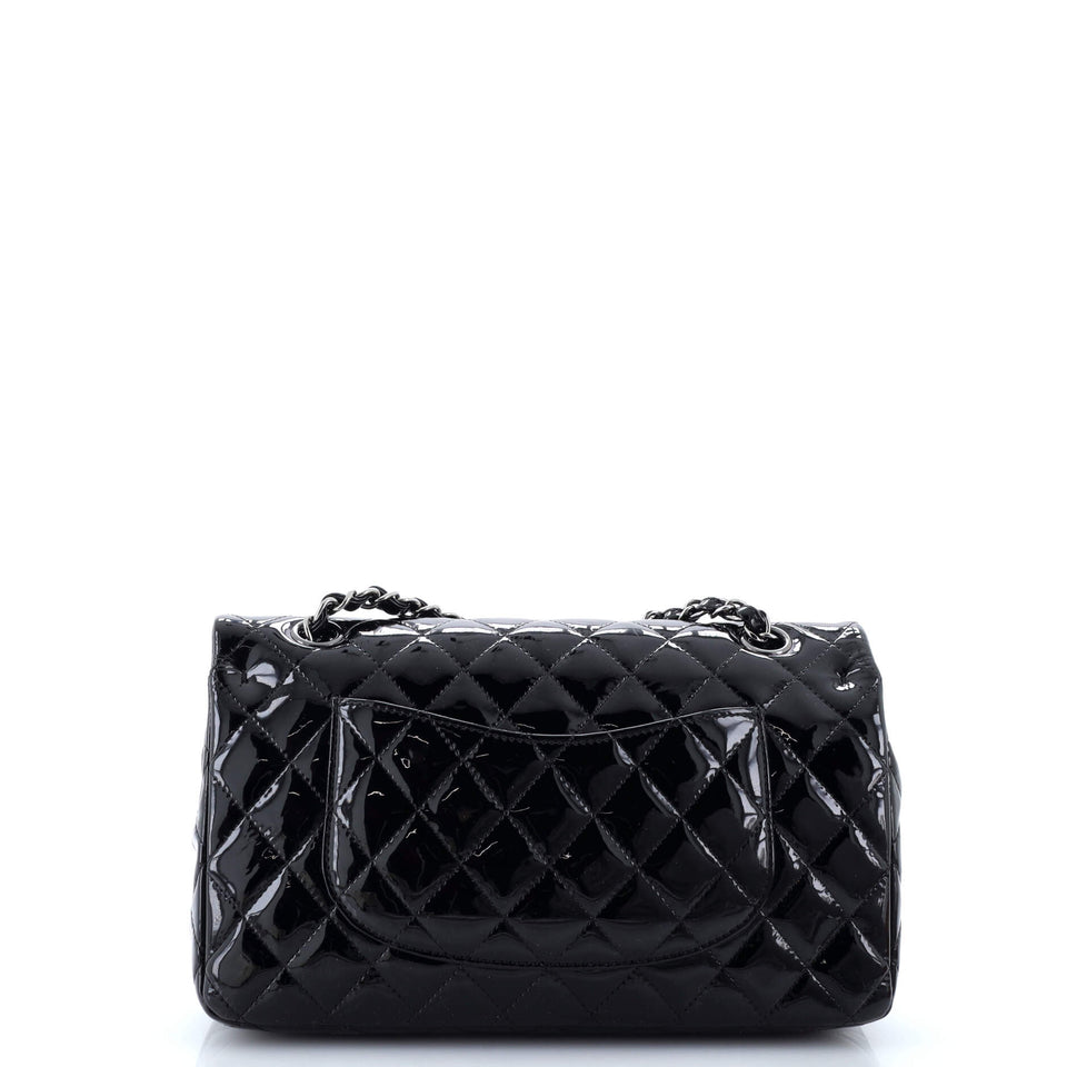Classic Double Flap Bag Quilted Patent Medium