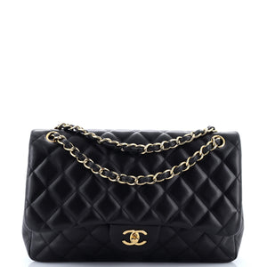 Classic Double Flap Bag Quilted Lambskin Jumbo