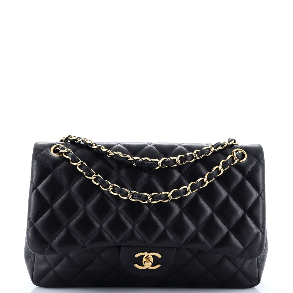 Classic Double Flap Bag Quilted Lambskin Jumbo