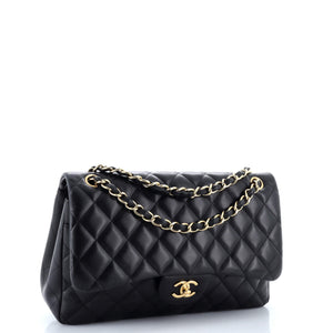 Classic Double Flap Bag Quilted Lambskin Jumbo