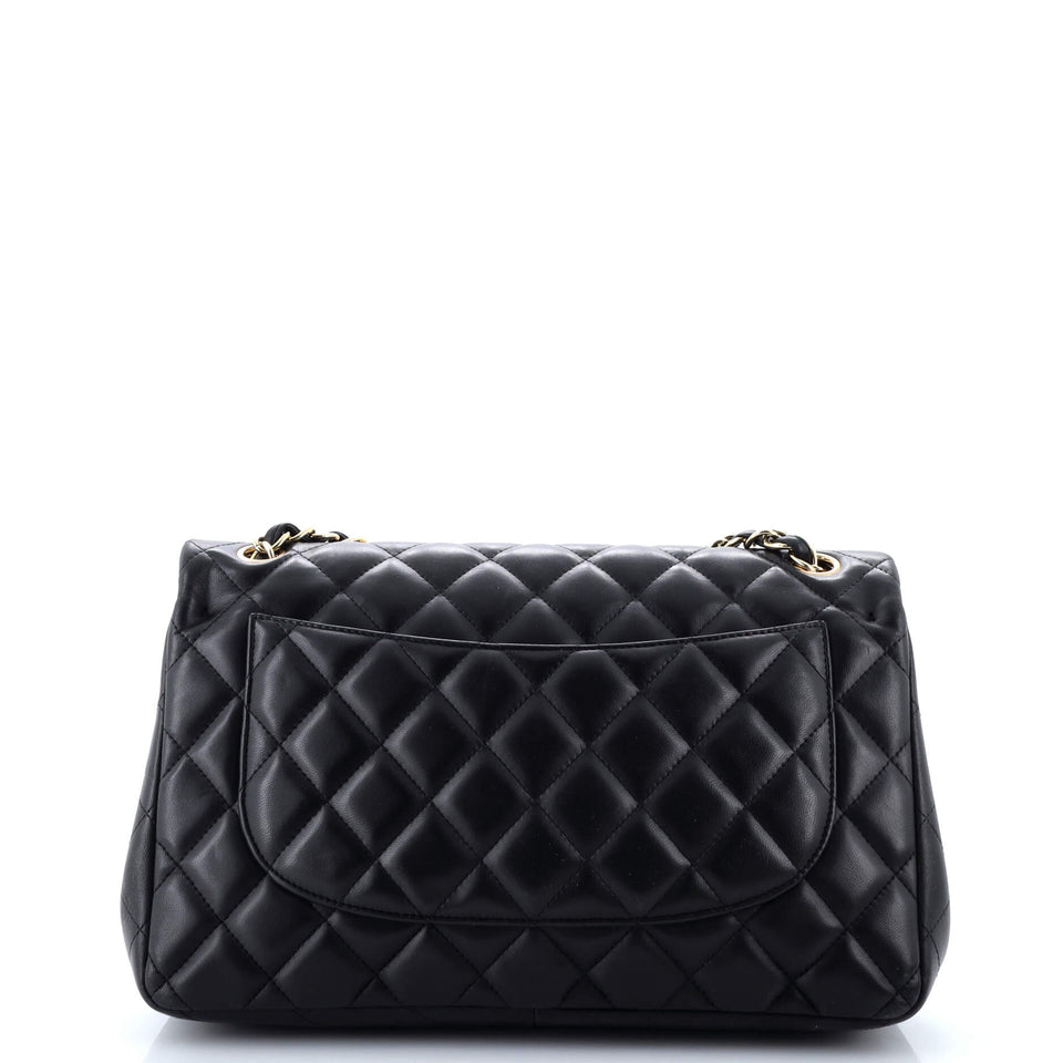 Classic Double Flap Bag Quilted Lambskin Jumbo