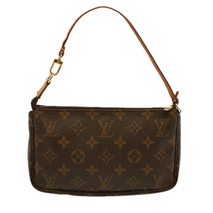 Louis Vuitton Pochette Accessoire  Canvas Clutch Bag