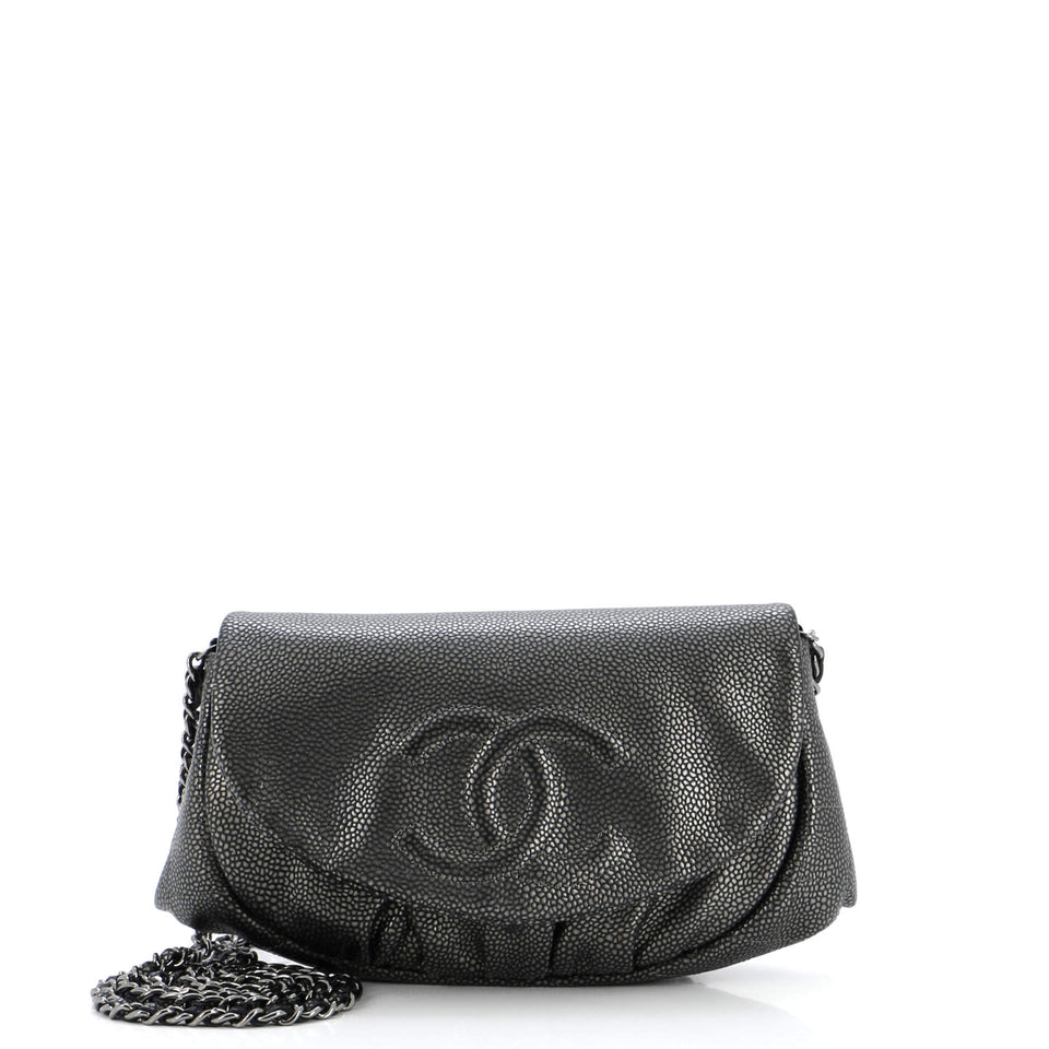 Half Moon Wallet on Chain Caviar