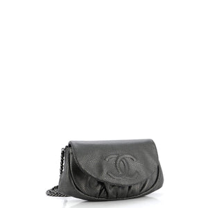 Half Moon Wallet on Chain Caviar