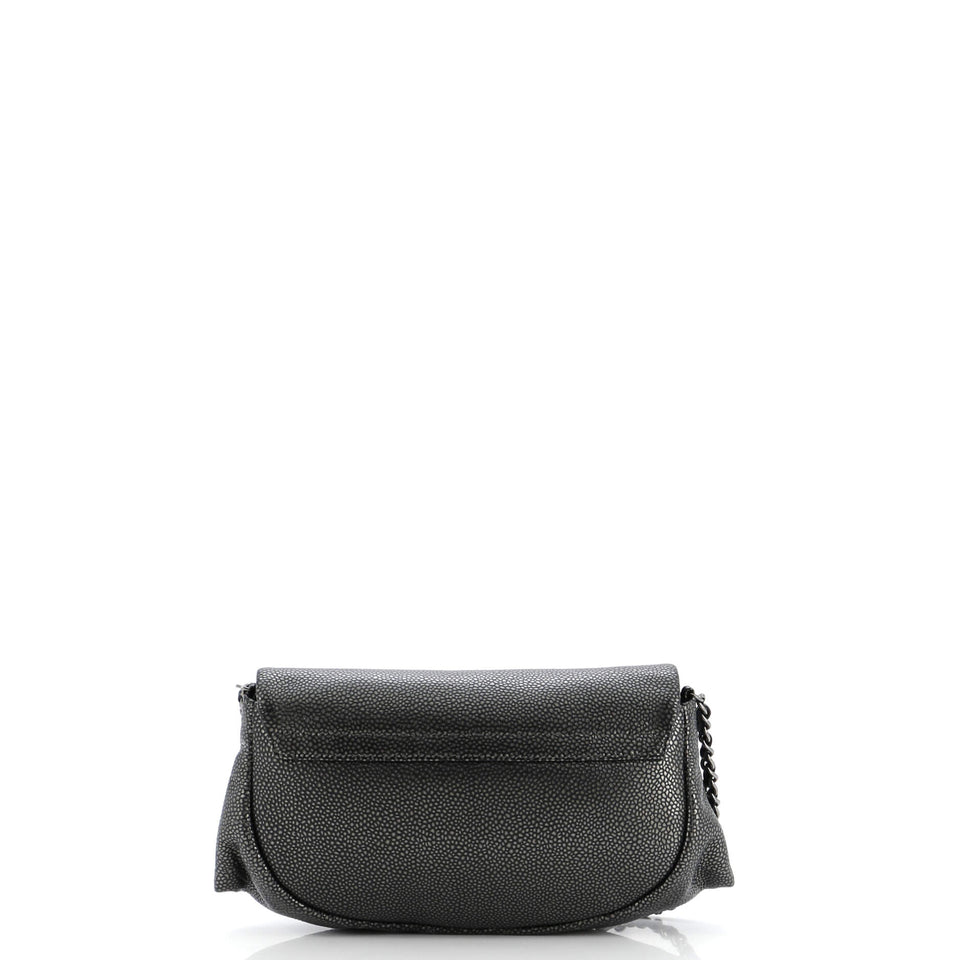 Half Moon Wallet on Chain Caviar