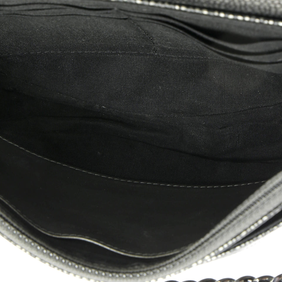 Half Moon Wallet on Chain Caviar