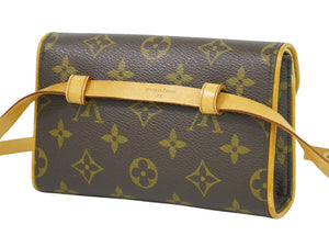 Louis Vuitton Pochette Florentine  Canvas Clutch Bag