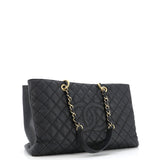 Grand Shopping Tote Quilted Caviar XL