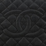 Grand Shopping Tote Quilted Caviar XL