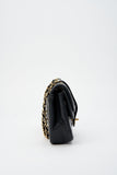 Chanel Vintage Black Single Flap with 24k gold plated hardware