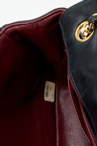 Chanel Vintage Black Single Flap with 24k gold plated hardware