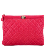 Boy O Case Clutch Quilted Caviar Medium