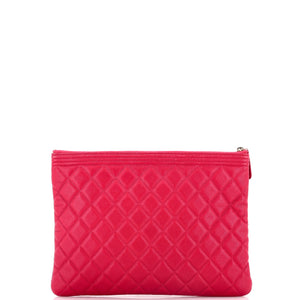 Boy O Case Clutch Quilted Caviar Medium