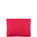 Boy O Case Clutch Quilted Caviar Medium