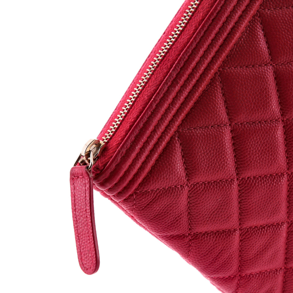 Boy O Case Clutch Quilted Caviar Medium