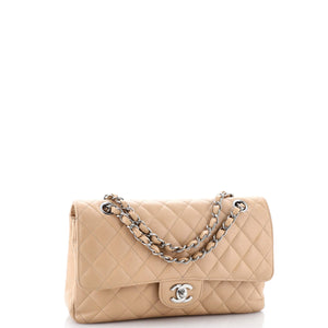 Classic Double Flap Bag Quilted Caviar Medium