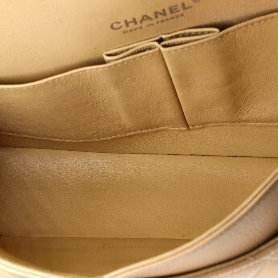 Classic Double Flap Bag Quilted Caviar Medium