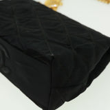 CHANEL Matelasse Chain stone Shoulder Bag Black CC  32695A