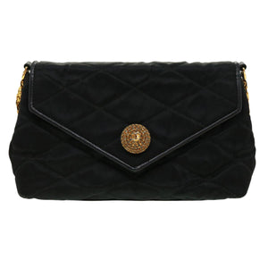 CHANEL Matelasse Chain stone Shoulder Bag Black CC  32695A