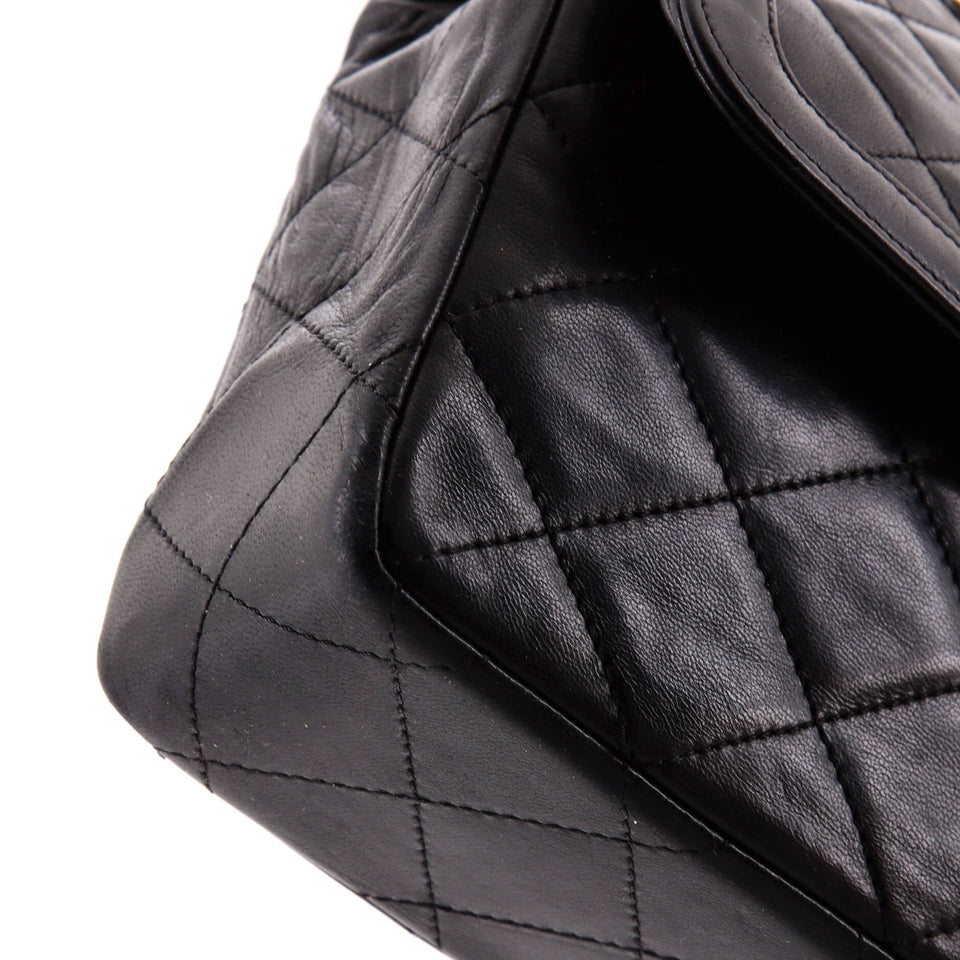 Vintage Two Tone CC Flap Bag Quilted Lambskin Medium