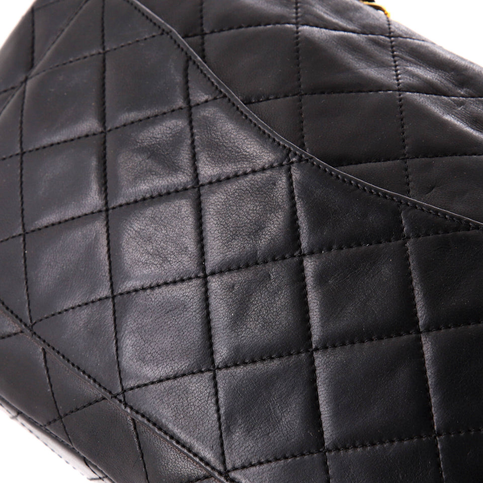 Vintage Two Tone CC Flap Bag Quilted Lambskin Medium