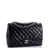 Classic Double Flap Bag Quilted Patent Maxi