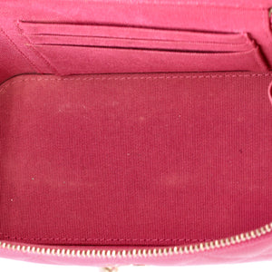 Classic Vanity Case with Chain Quilted Caviar Small