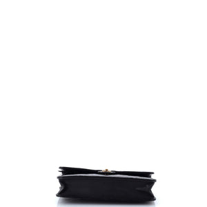 CC Eyelet Wallet on Chain Quilted Patent