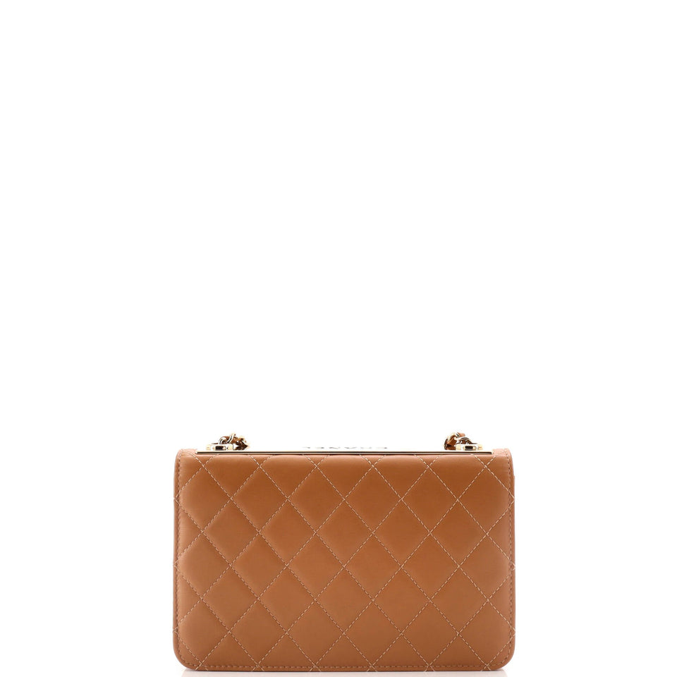 Trendy CC Wallet on Chain NM Quilted Lambskin