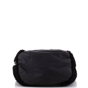 Coco Neige Shopping Tote Shearling with Quilted Nylon and Calfskin Large