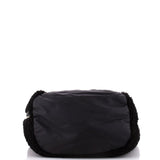 Coco Neige Shopping Tote Shearling with Quilted Nylon and Calfskin Large