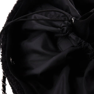 Coco Neige Shopping Tote Shearling with Quilted Nylon and Calfskin Large