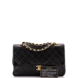 Vintage Classic Double Flap Bag Quilted Lambskin Medium