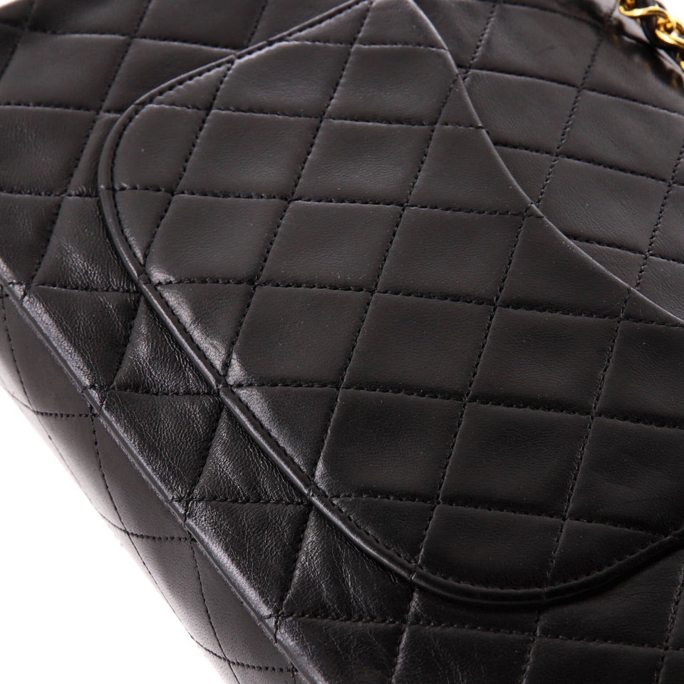 Vintage Classic Double Flap Bag Quilted Lambskin Medium