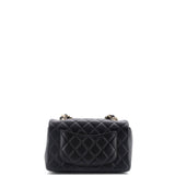 Coco Charms Classic Single Flap Bag Quilted Lambskin Mini