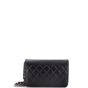 CC Box Wallet on Chain Quilted Calfskin