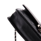 CC Box Wallet on Chain Quilted Calfskin