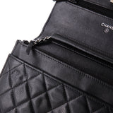 CC Box Wallet on Chain Quilted Calfskin
