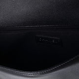Boy Flap Bag Quilted Caviar New Medium