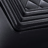 Boy Flap Bag Quilted Caviar New Medium
