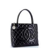 Medallion Tote Quilted Patent