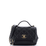 Business Affinity Flap Bag Quilted Caviar Small